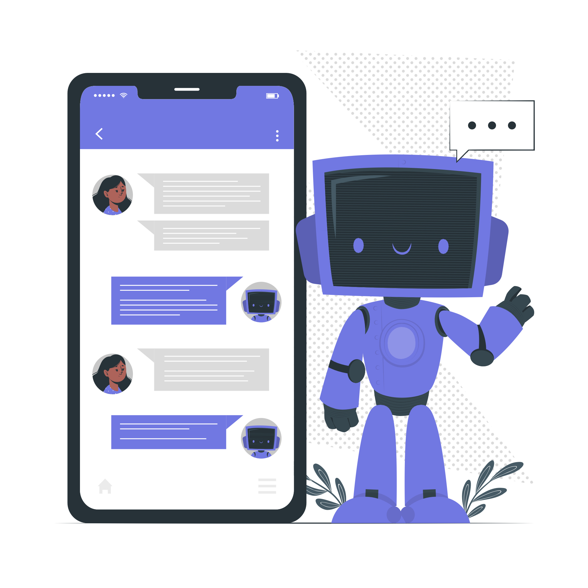 Illustration showing Artificial Intelligence & Machine Learning Security