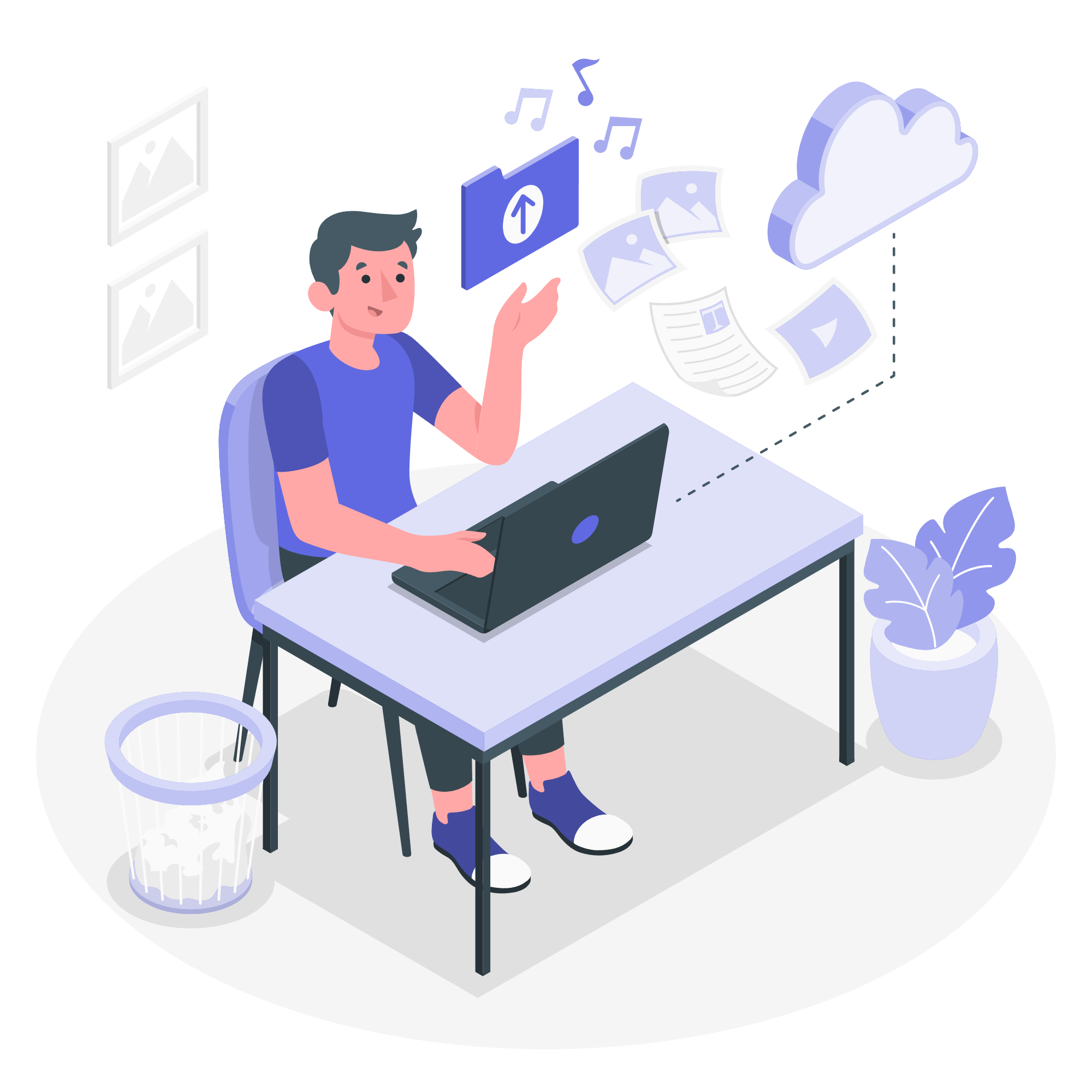 Illustration showing Secure Cloud Environments