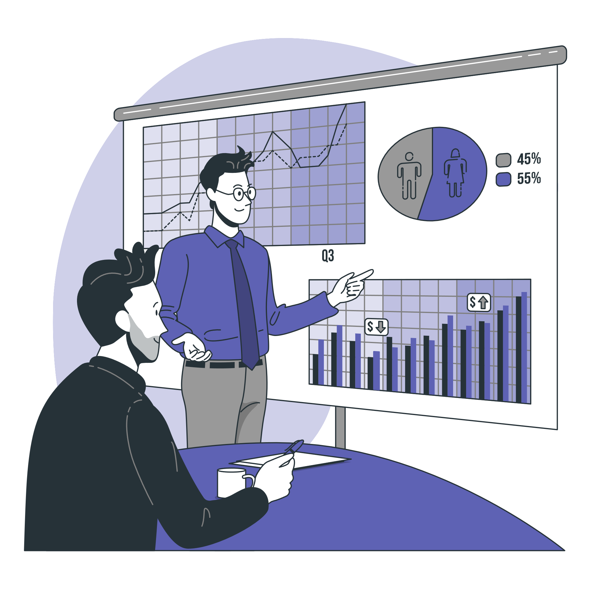 Illustration showing Strategic Advisory